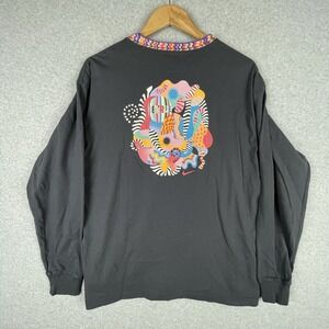 Nike Pride Shirt Men Medium Be True Long Sleeve Colorful LGBTQ Center Swoosh